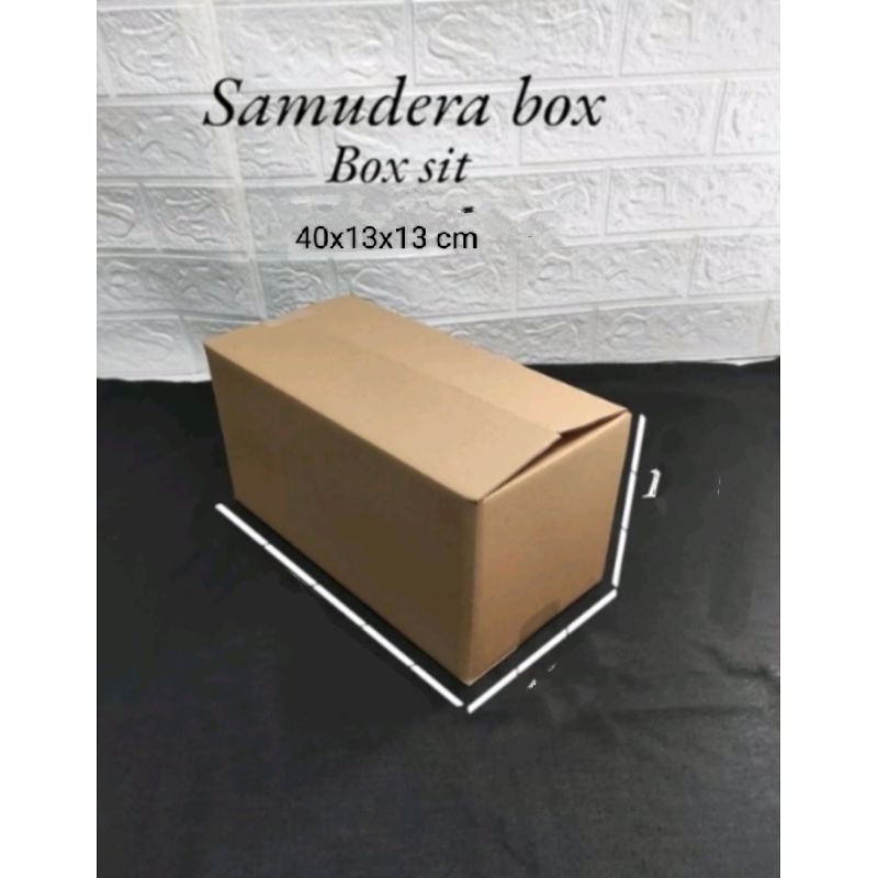 

kardus karton box UK 40x13x13 cm ST sheet singgle wall polos