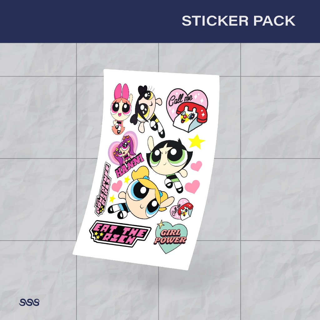 

STICKER LAPTOP / STICKER PACK AESTHETIC / THE POWERPUFF GIRLS 076