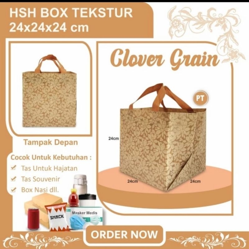 

Tas spunbond/kain tekstur/tas kotak nasi 22x22/24x24 hajatan/souvenir - uk.24x24x24