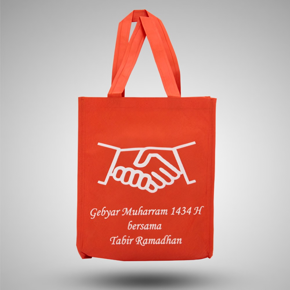 

Tas Spunbond Goodie Bag Custom 30 x 40 cmSablon 1 Warna Pemerintah Seminar Event Promosi Perusahaan