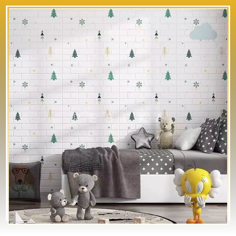 Wallpaper Dinding 3D Foam Motif Anak