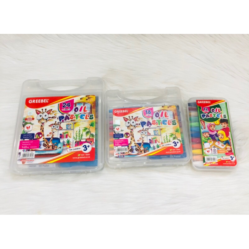 

CRAYON GREEBEL OIL PASTELS ISI 12,18,24 WARNA