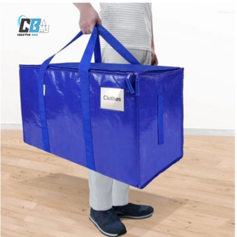 Tas Travel Jumbo Waterproof Bahan Terpal 12A Korea Tas Laundry Loundry Bag Tas Koper Coper