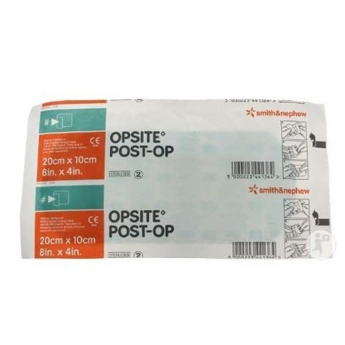 OPSITE POST OP 20 CM X 10 CM 1 LEMBAR PLESTER STERIL ANTI AIR MENUTUP LUKA JAHITAN