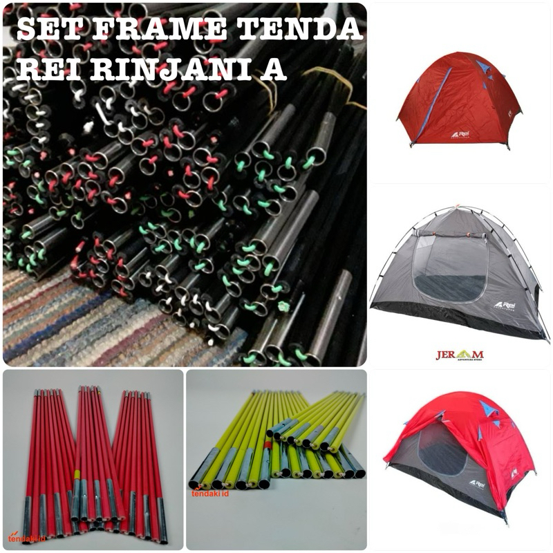 Set rangka tenda rei rinjani A set frame tenda rei rinjani a
