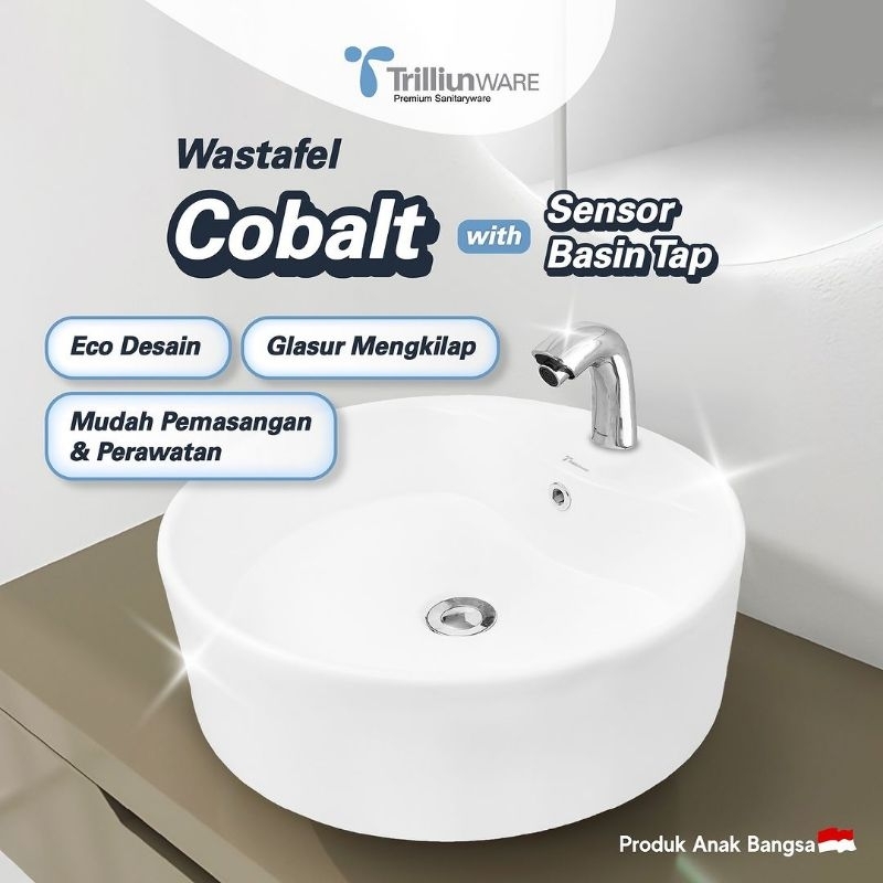 Wastafel Trilliunware Cobalt White