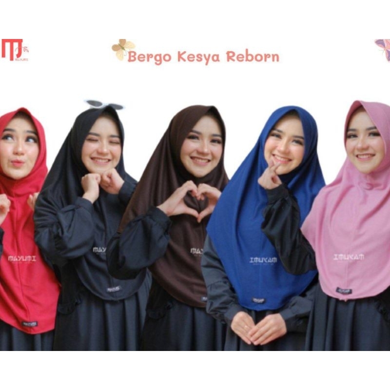 Bergo Kesya Jilbab Sport Standar dan Syar'i Bahan Kaos lLembut Bukan Rabbani Arfa Hard Pet Premium A