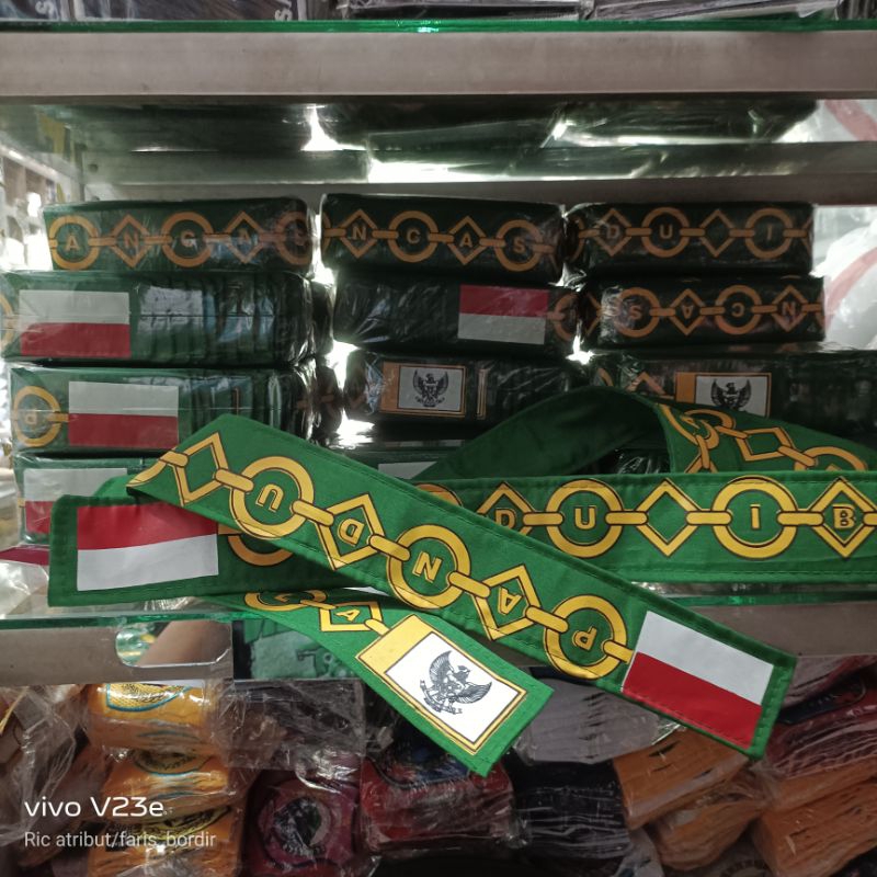 KENDIT UPACARA SELENDANG PASKIBRAKA HIJAU KENDIT UPACARA