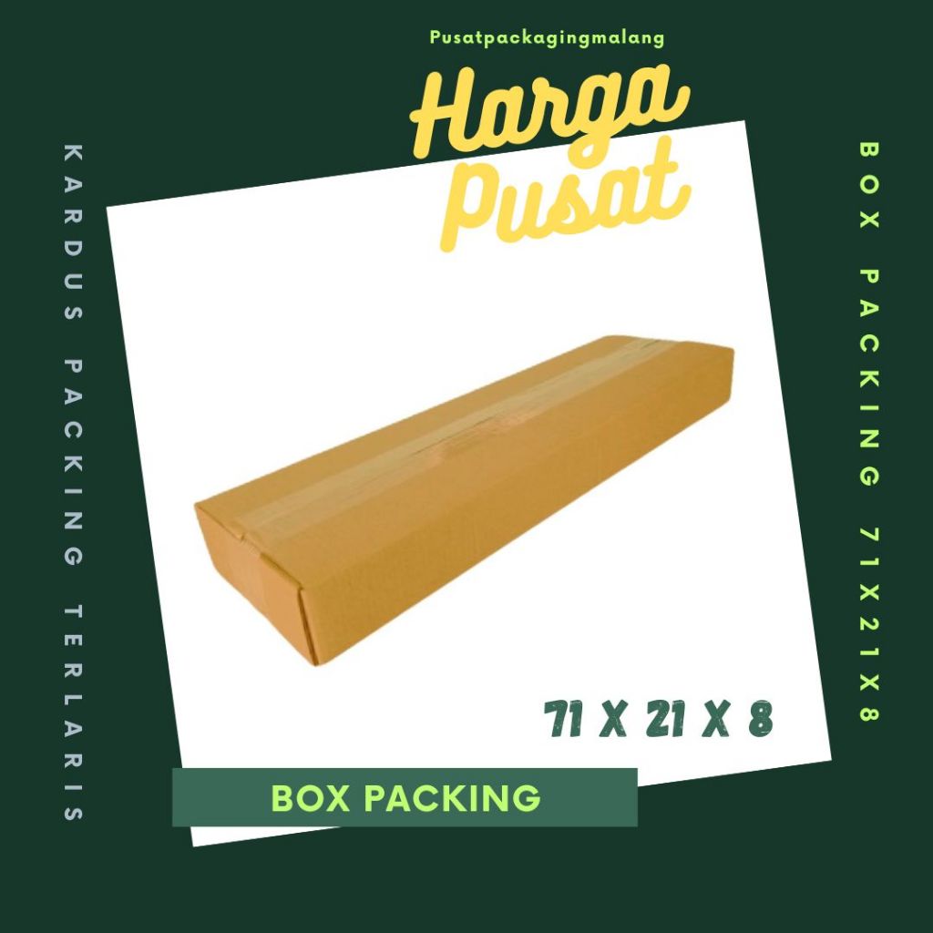 

Kardus 71x21x8 Box Raket Packing A1 Double Wall Karton Dus Kotak Olshop Kemasan Badminton