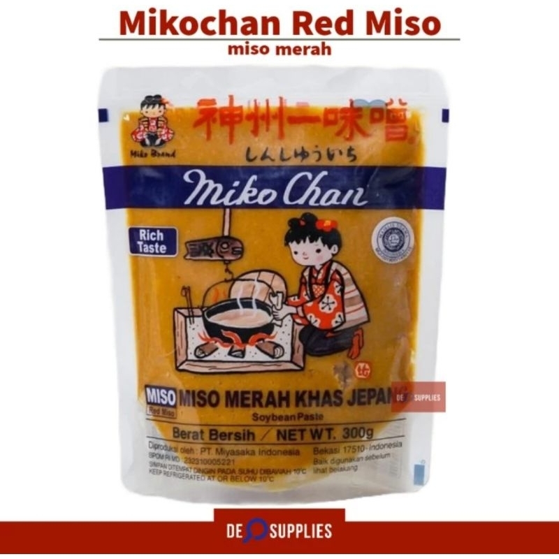 

Miyachan Miso Merah Jepang 300gr - Mikochan Aka Red Miso Soup Halal