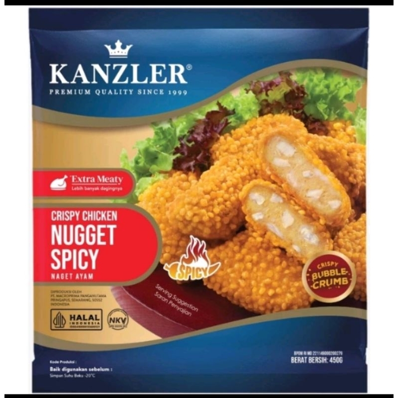 

Kanzler Crispy Chicken Nugget Spicy 450gr