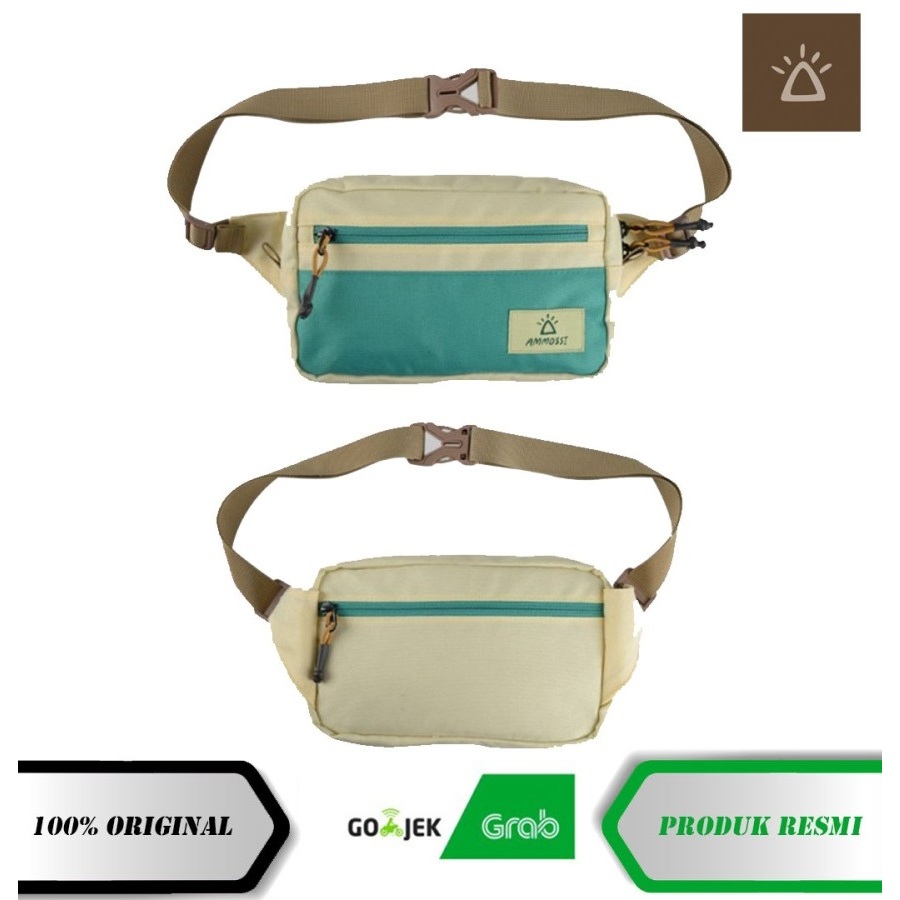 Tas Selempang Ammossi Dario Waist Bag Broken White