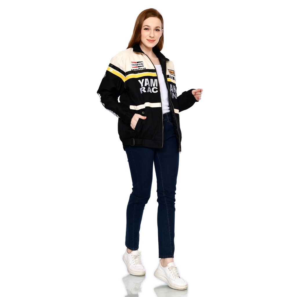 Jaket Motor Pria Yamaha Racing Team Champion 50th Anniversary Moto Gp Terbaru Full Printing