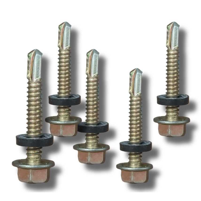 Baut drilling / baut baja ringan / baut roofing / baut sekrup baja ringan roofing galvalum (1pack 50