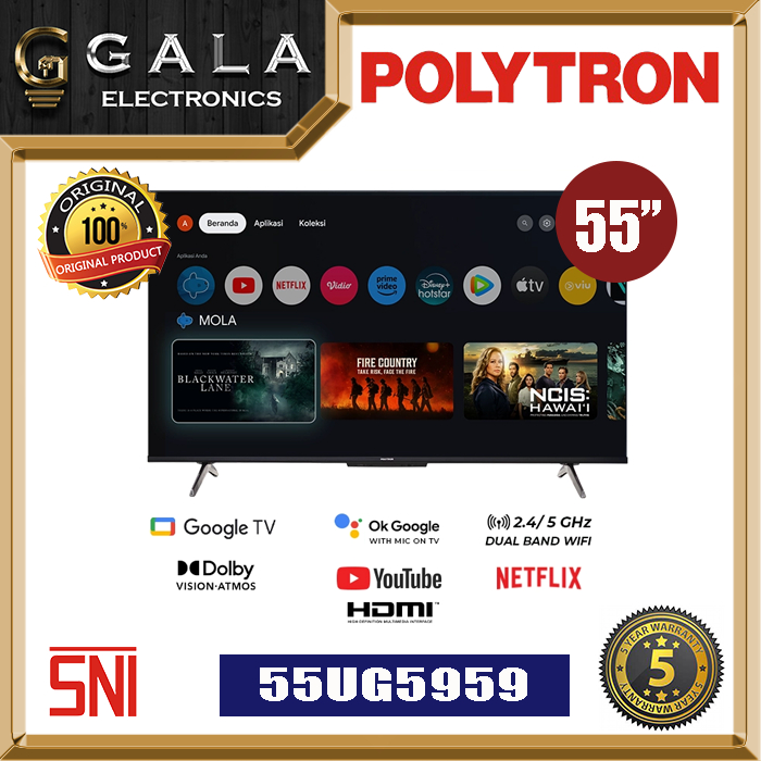 LED Android TV Digital Polytron 55UG5959 55 Inch