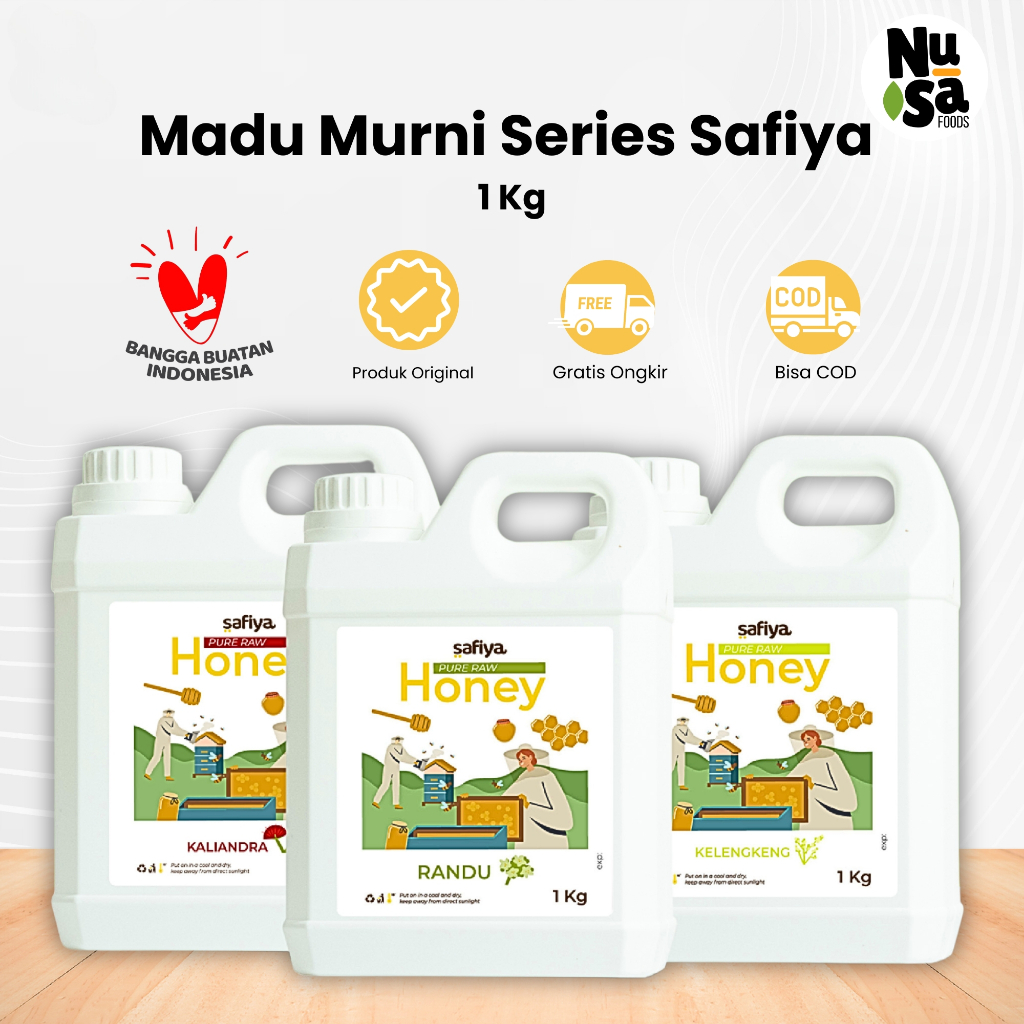 

Madu Murni Safiya 1 Kg Varian Madu Asli Pure Raw Honey