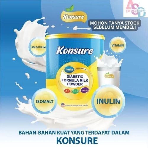 

KONSURE DIABETIC FORMULA MILK POWDER IMPORT FROM USA 500 gr