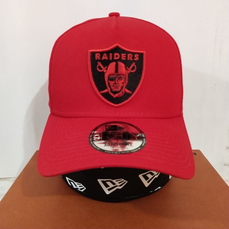 Topi New Era Original 100% 9Forty A-Frame NFL Las Vegas Raiders Red/Black New