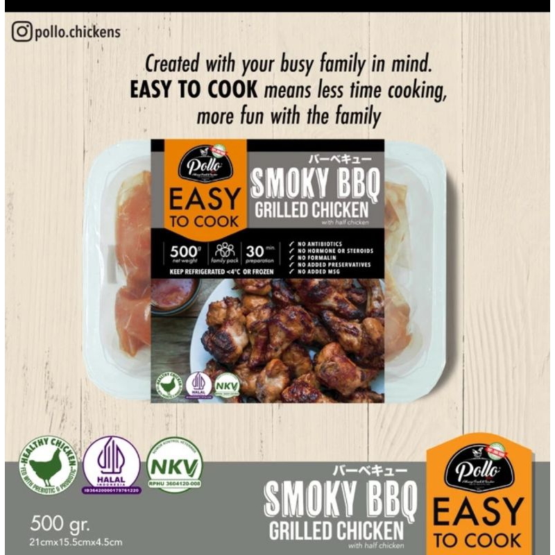 

Easy To Cook - Smoky BBQ Ayam Pollo 400 Gr