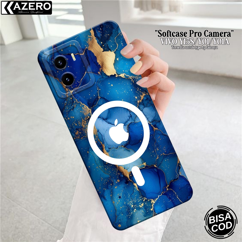 Case Hp Vivo Y15S/Y01 Terbaru - Case Branded - Soft Macaron Pro Camera - Softcase Vivo Y15S/Y01 Terb