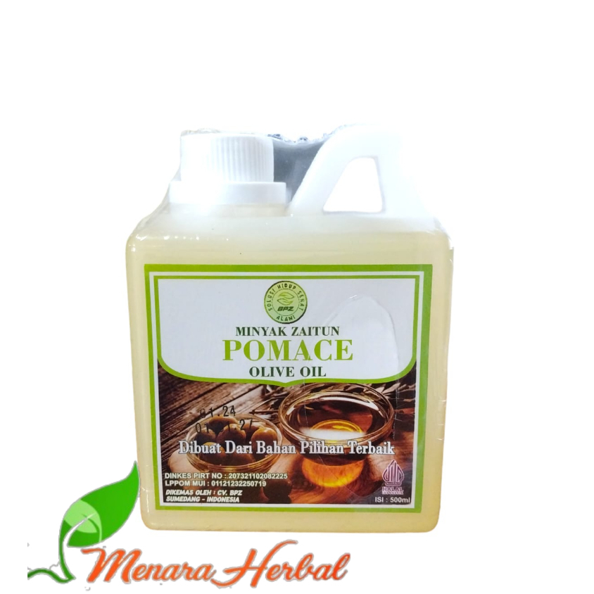 

Minyak Zaitun Pomace BPZ | Pomace Olive Oil | Isi 500 ml