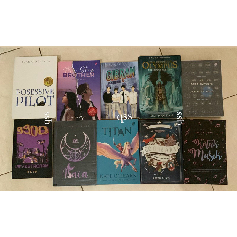 PRELOVED NOVEL SERBA 40RB posessive pilot, my step brother, lovestagram, alaia, titan, gibran dirgan