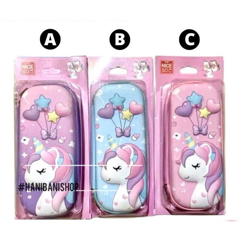 

Kotak Pensil Anak Perempuan Sekolah (Pencil Case) Hello Kitty dan Unicorn