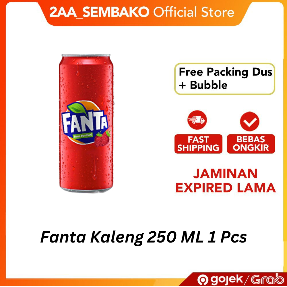 

Fanta Kaleng 250 ML 1 Pcs