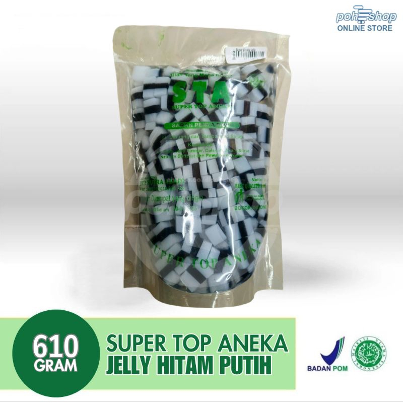 

Super Top Aneka Jelly Hitam Putih 610gr