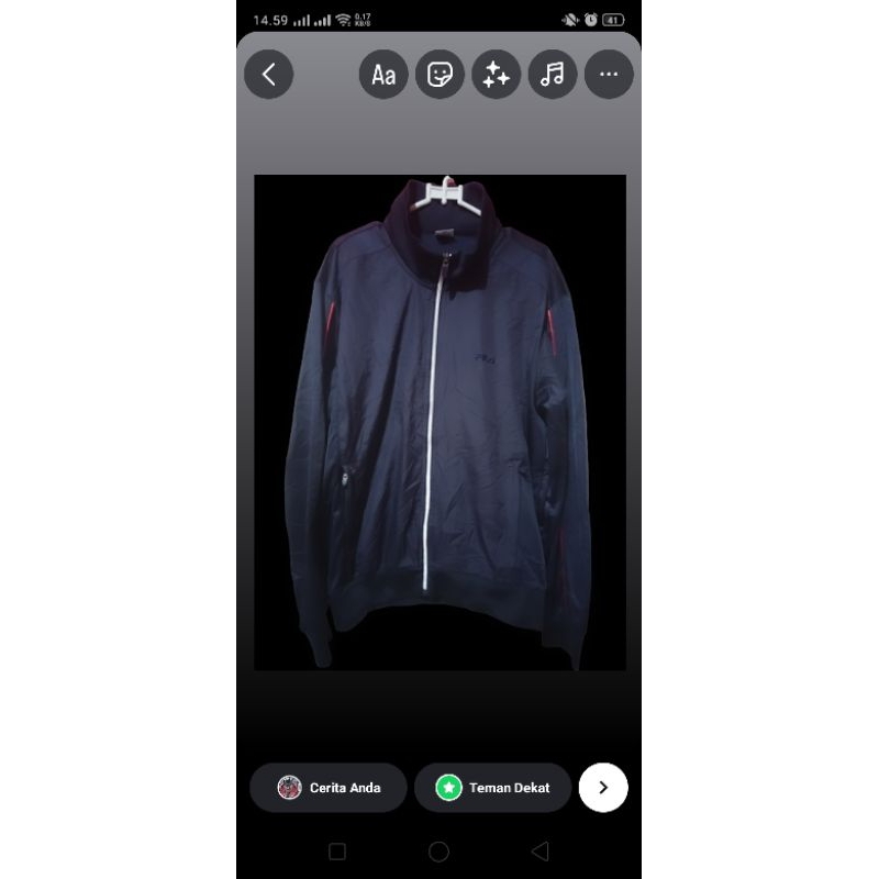 Jaket Tracktop FILA 100%