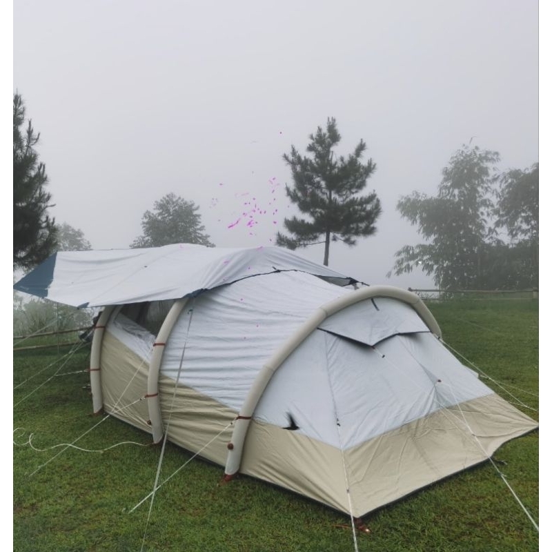 preloved quechua arpenaz 4.1 XL air fresh & black dan flysheet naturehike