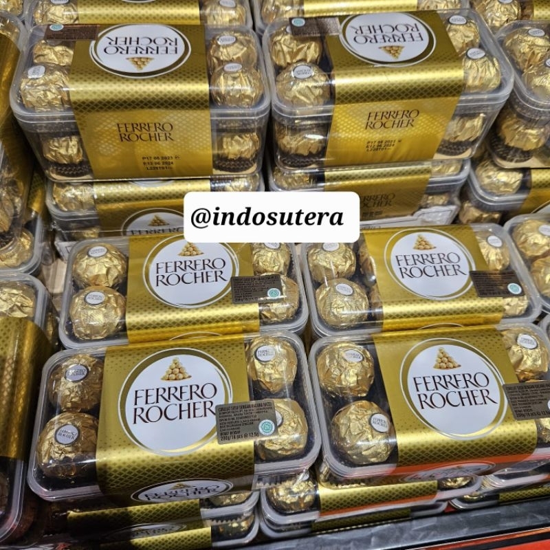 

Ferrero Rocher isi 16 200gr Expired oktober 2025 Free dus free buble wrap