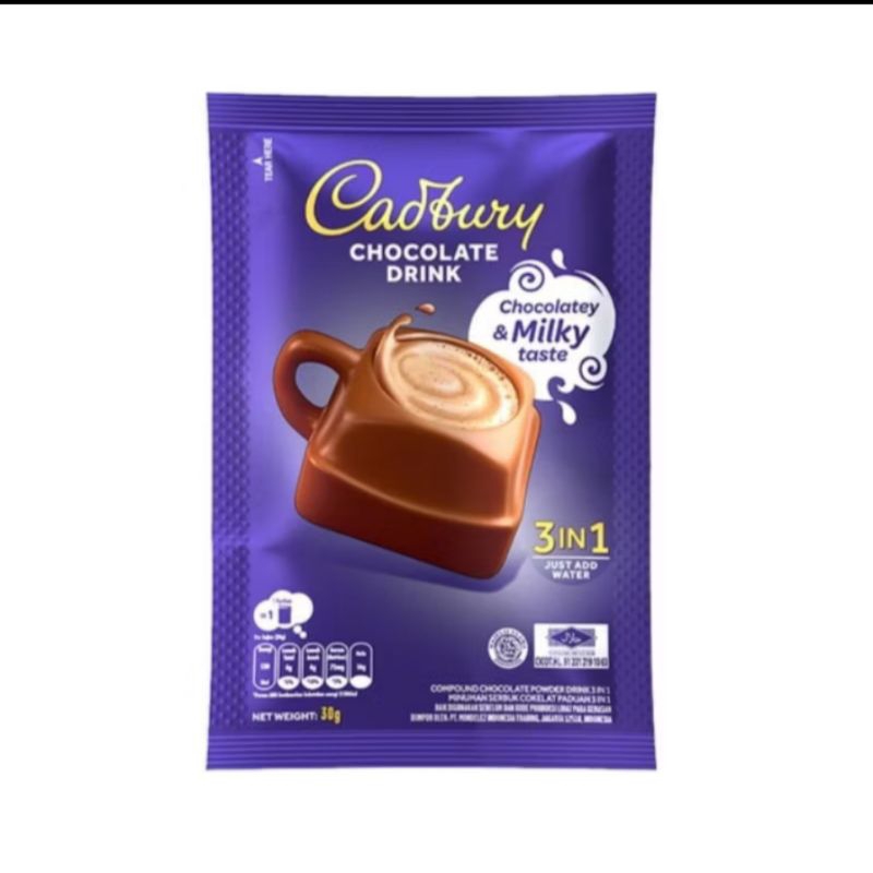 

ECERAN - Cadbury chocolate drink 3in1 sachet (1 pcs)