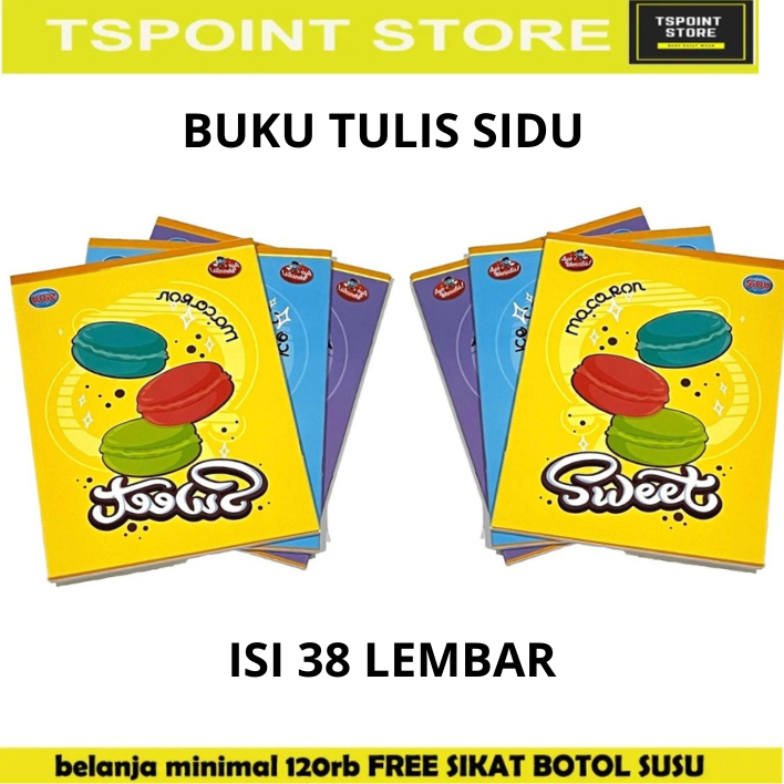 

Ecer 1 Pcs Buku Tulis Sekolah Sinar Dunia SIDU isi 38 lembar buku tulis