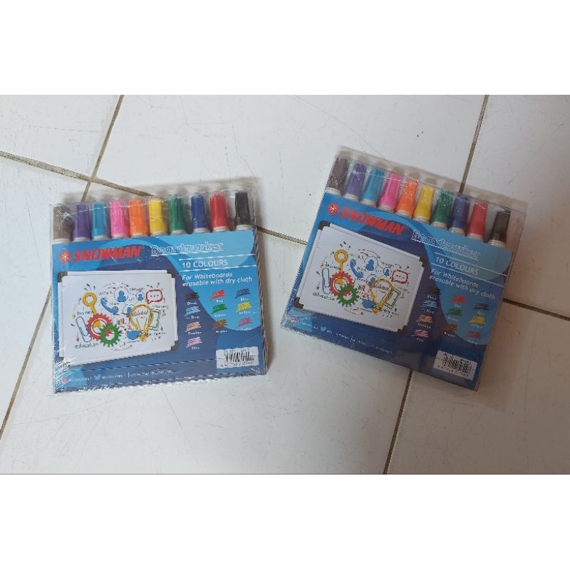 

SPIDOL SNOWMAN WHITEBOARD SET 10 WARNA
