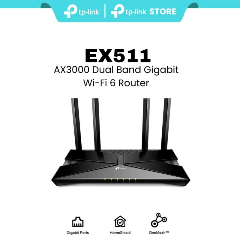 TP LINK EX511 AX300 WIFI 6 ROUTER