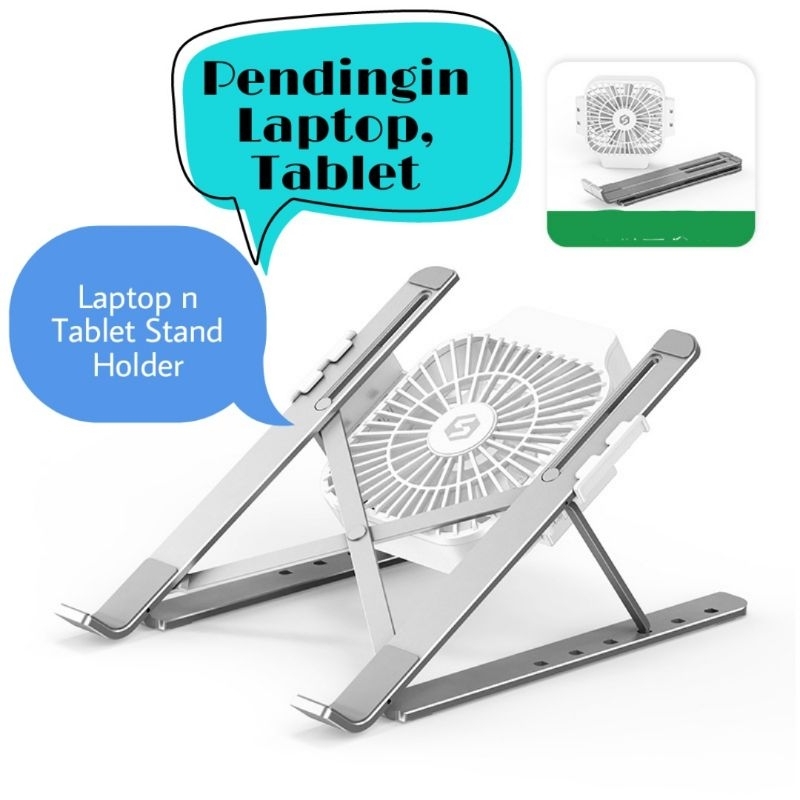 Pendingin Laptop Notebook Tab | Laptop Stand Holder Portable | Laptop Notebook Cooling Pad Notebook 