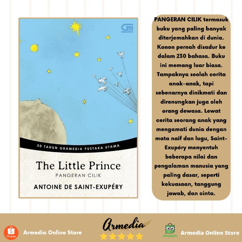 Pangeran Cilik (The Little Prince) (Edisi Cover Spesial Hut Gpu 50 Tahun)