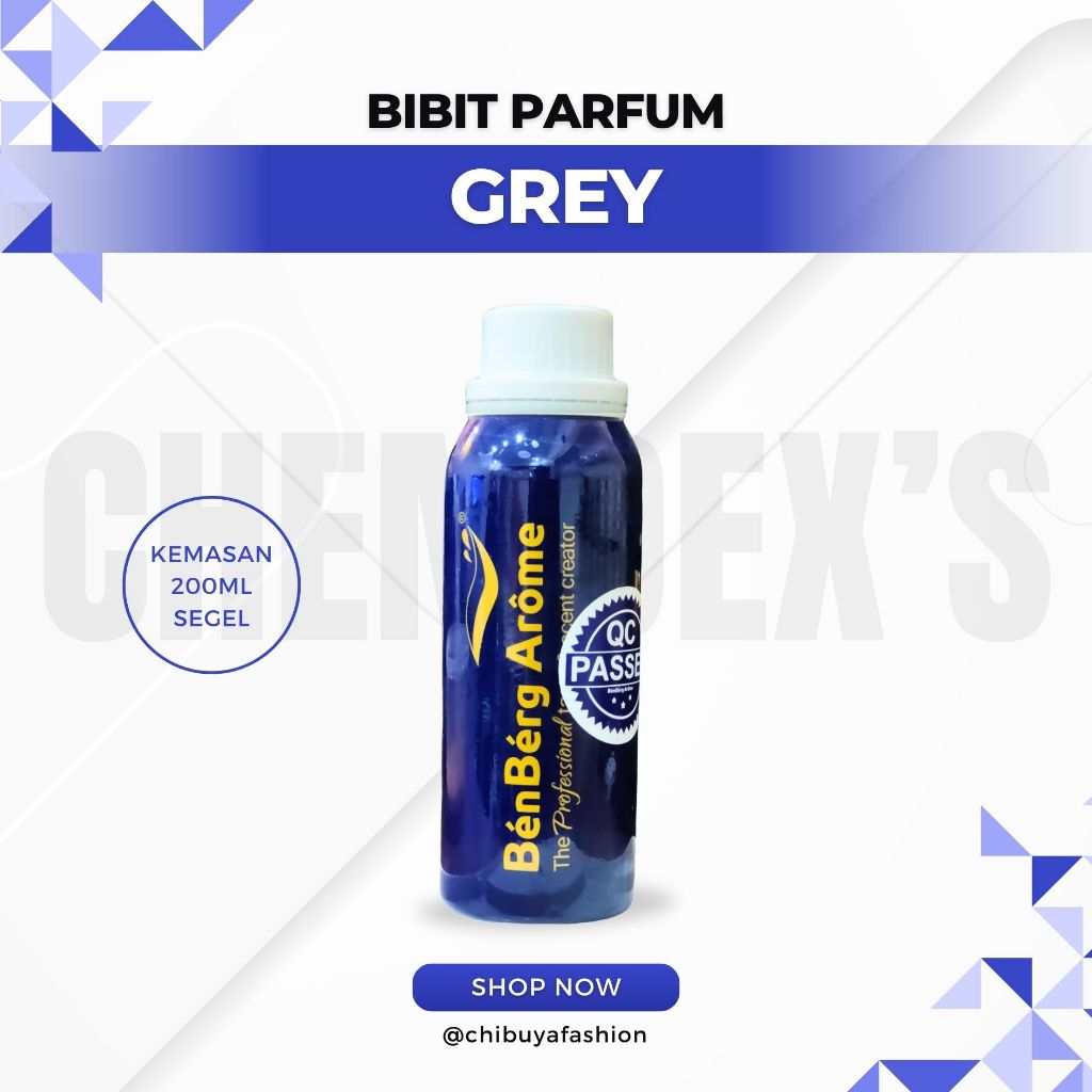 BIBIT PARFUM MURNI// GREY BY JAYROSSE// BBA// 200ML SEGEL