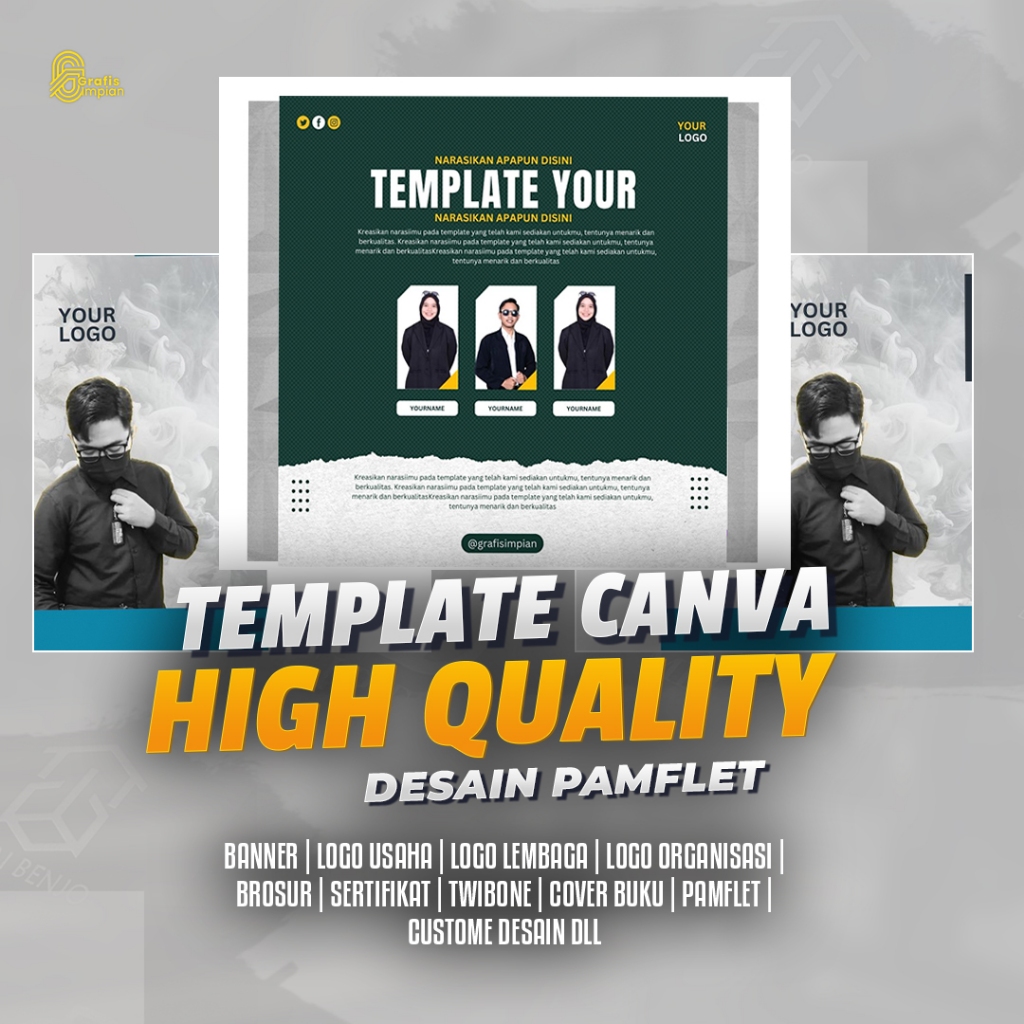 Template Canva, Desain Pamflet Desain Canva, Desain Grafis, Template canva Keren, Desain Canva Keren