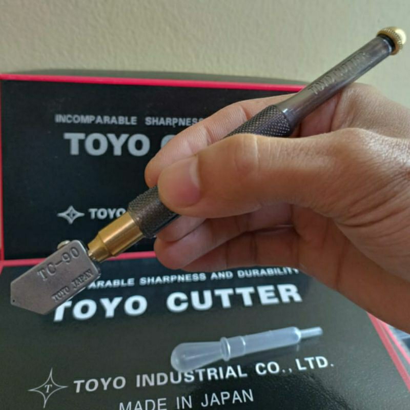 pisau potong kaca toyo tc 90 asli jepang pisau pemotong kaca alat potong kaca alat pemotong kaca ori