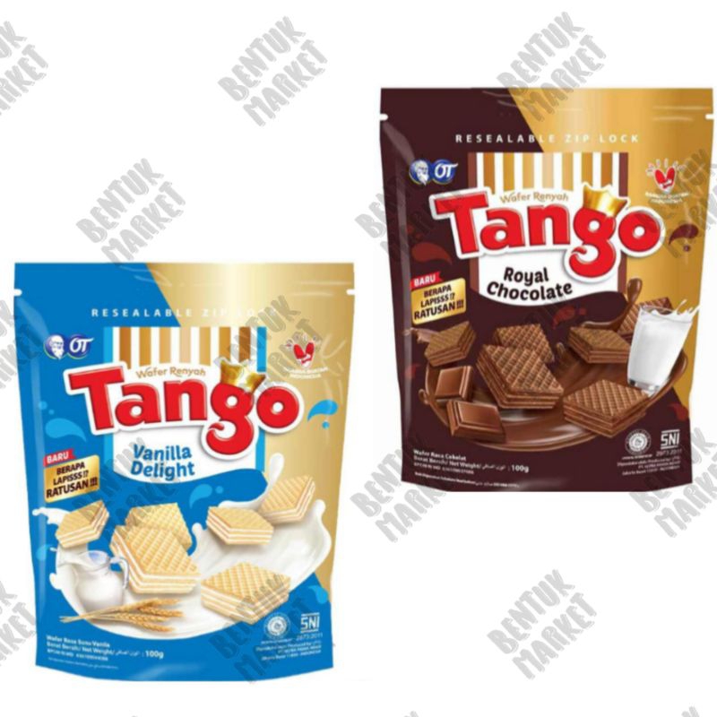 

TANGO Wafer Chocolate 100gr / TANGO Wafer Vanilla 100gr Pouch / Wafer / Cemilan Instan