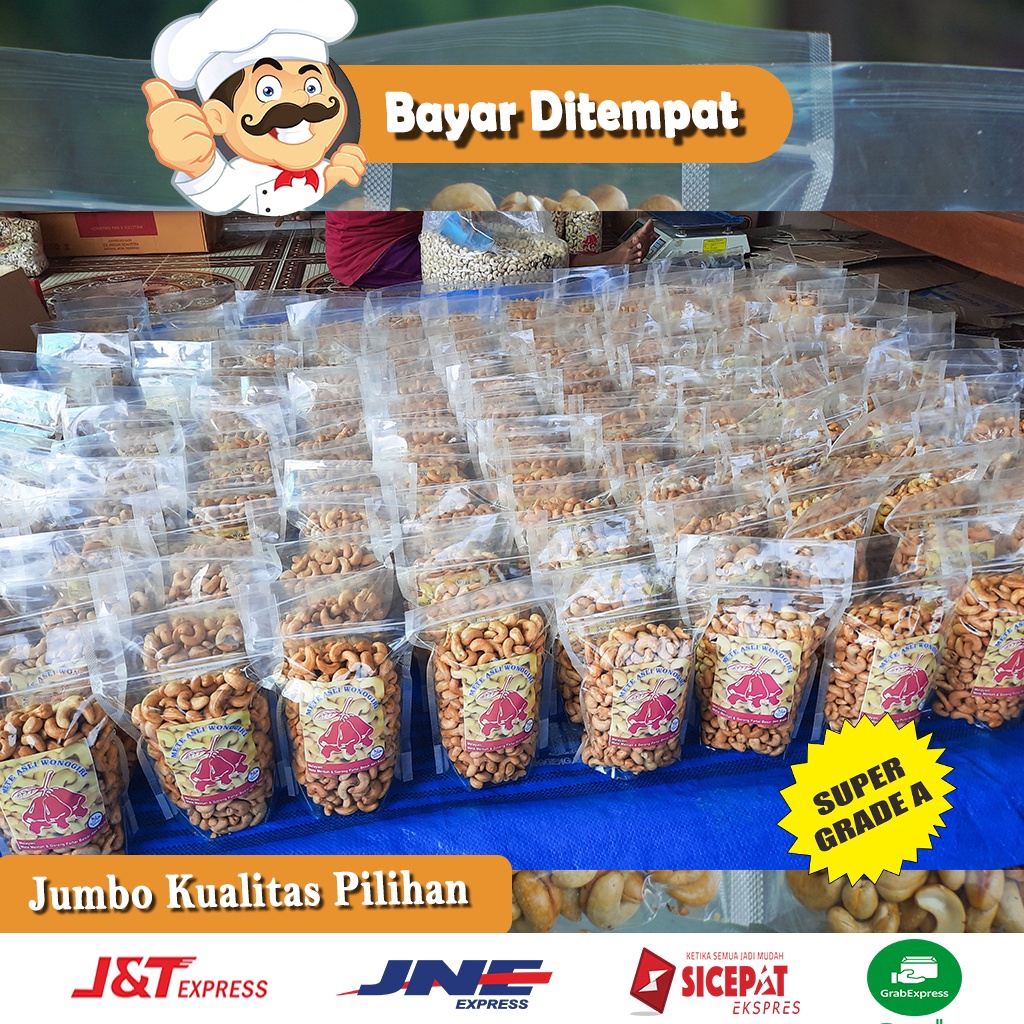 

DISKON 5grm Kacang Mete Mede Oven Grade A Super Original Wonogiri