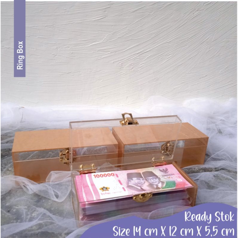 BOX UANG AKRILIK / KOTAK UANG AKRILIK
