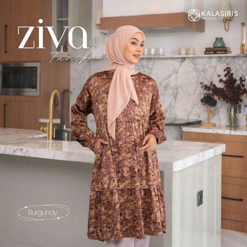 Kalasiris ziva tunic baju atasan wanita tunik.cantik tunik kekinian baju perempuan