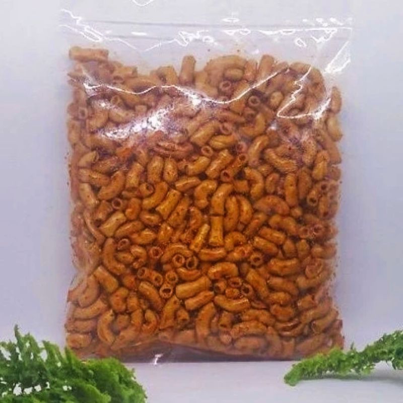 

Makaroni Bantet Pedas Gurih Khas Tasikmalaya Kemasan 250 Gram Bisa COD