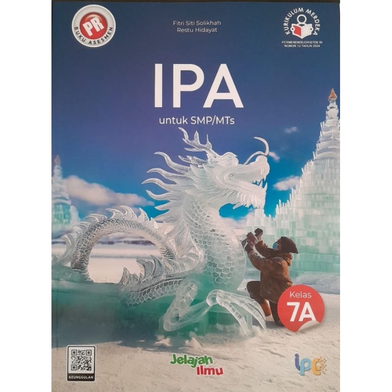 Buku PR/LKS IPA kelas 7a , 7 semester 1, Kurikulum Merdeka, Intan Pariwara