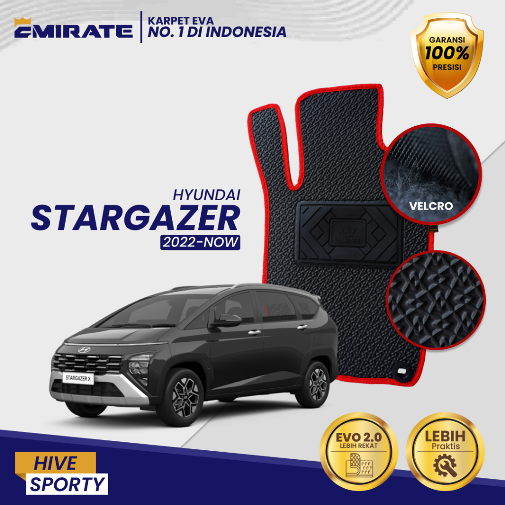 Karpet Mobil Hive Sporty EVA PREMIUM Hyundai Stargazer 2022-2024