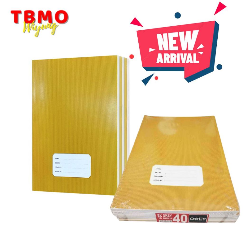 

Tbmo Buku Tulis OKEY Oleh KIKY Kraft 40 Lembar (1 Pack Isi 10 Buku)