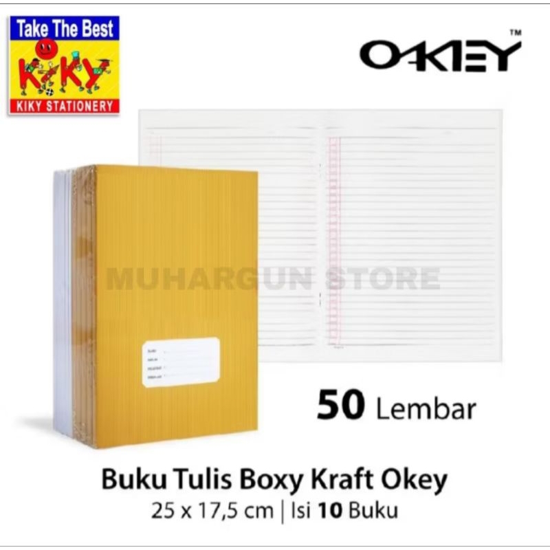 

Buku Tulis Kiky Okey Boxy B5 S